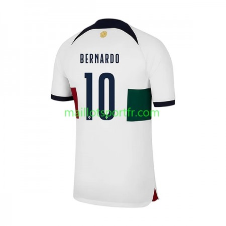 Maillot de Foot Portugal Bernardo 10 Exterieur Coupe du monde 2022